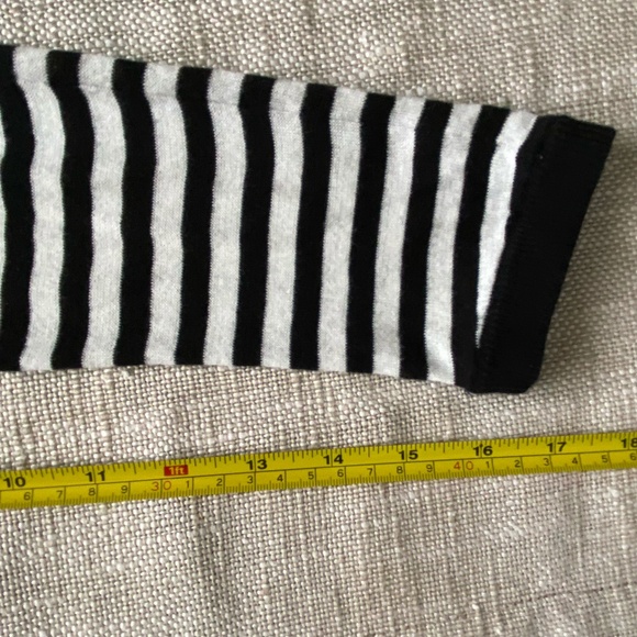 Cabi Black White Cotton Casual Nautical Open Cardigan Lightweight Knit- Sz-S - Picture 14 of 15